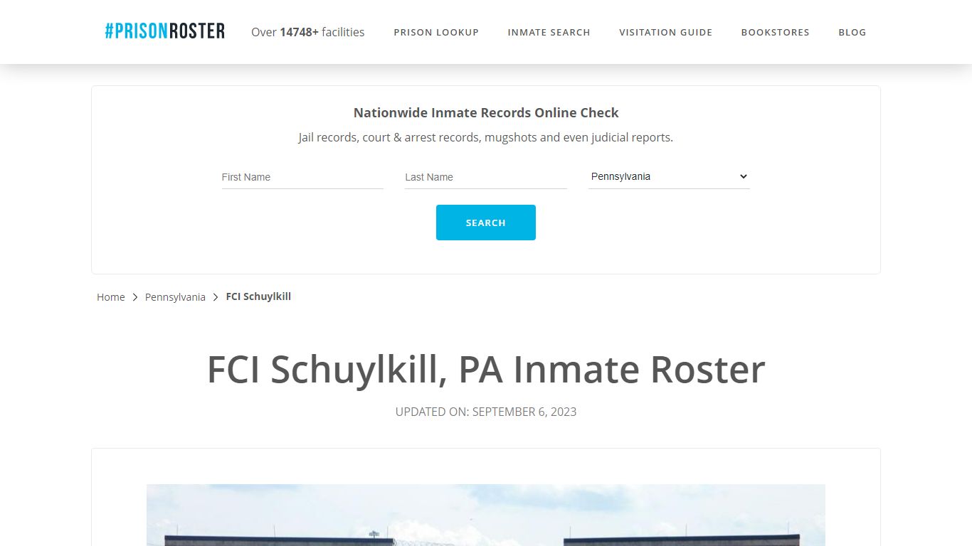 FCI Schuylkill, PA Inmate Roster - Prisonroster